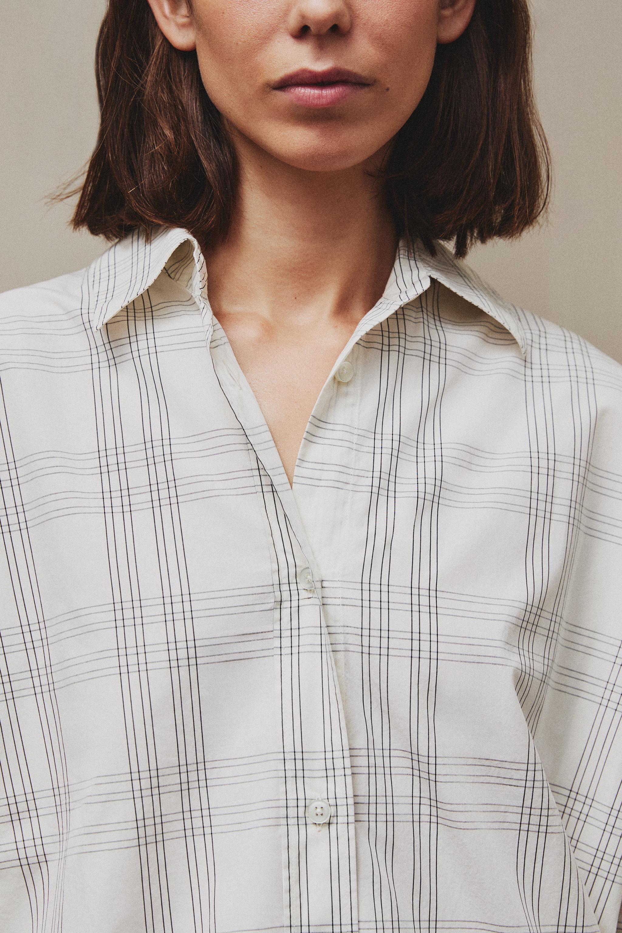 CHEMISE LONGUE RAYÉE